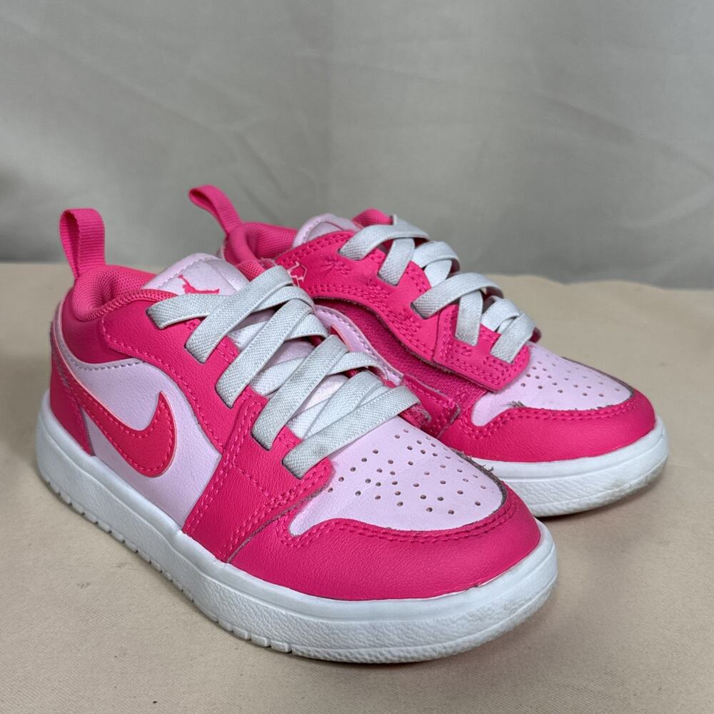 Nike Air Jordan 1 Low ALT Kids 11C Pink Foam Hyper Pink Sneakers DR9748-661